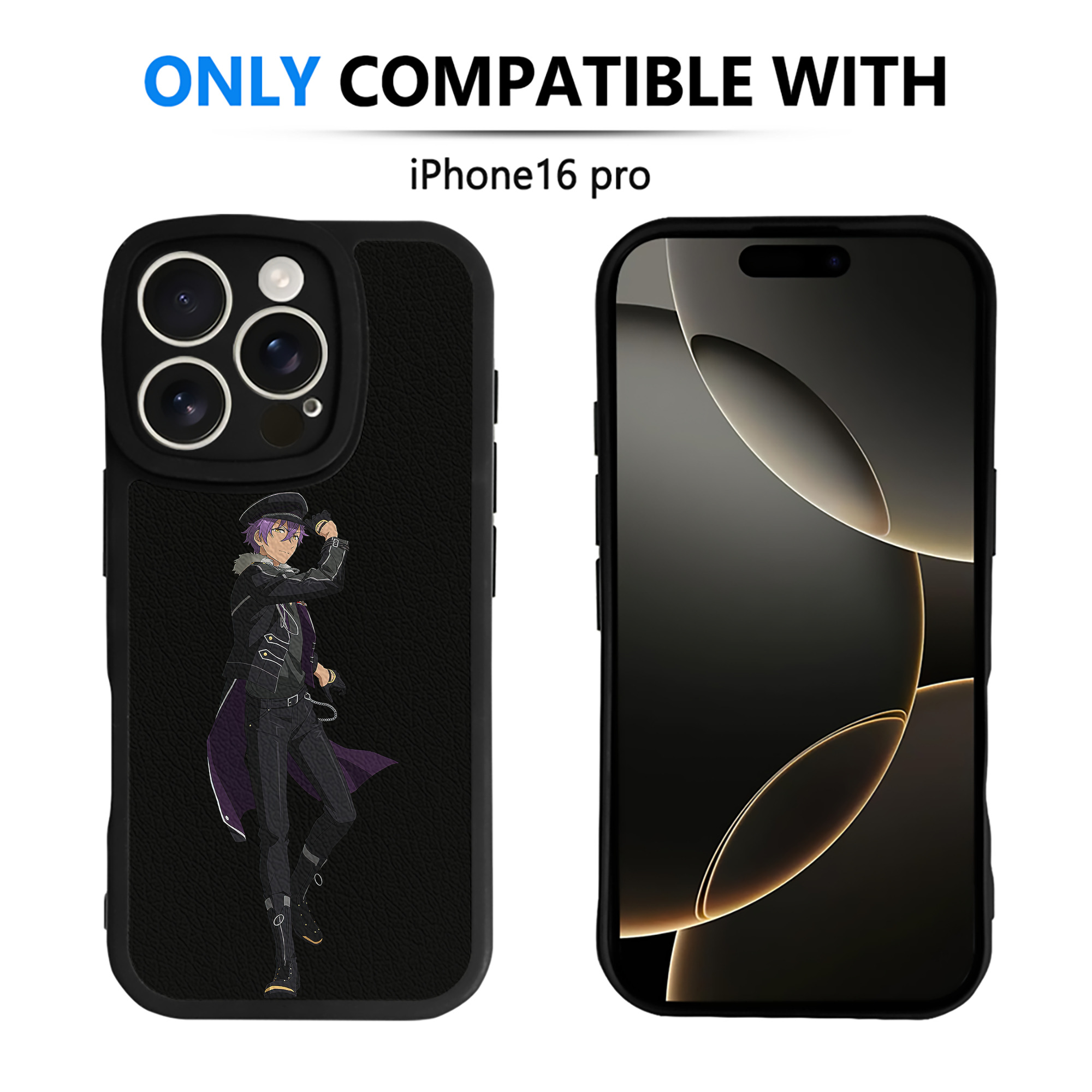 （画像用） あんさんぶるスターズ! Ensemble Stars 【iPhone 16シリーズ対応】シリコンスマホケース（レザー調） 材質：シリコン